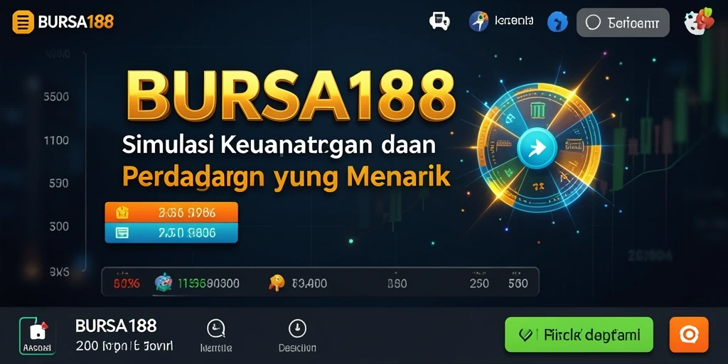 Screenshot gameplay BURSA188 dengan antarmuka simulasi perdagangan yang menarik.