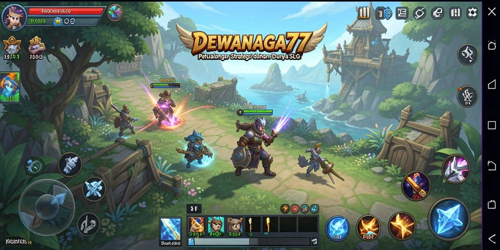 Tampilan gameplay menegangkan dalam DEWANAGA77 yang penuh aksi.