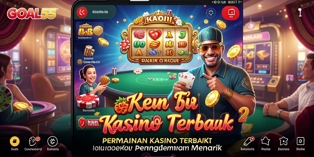 Screenshot gameplay GOAL55 yang menunjukkan keseruan permainan kasino.