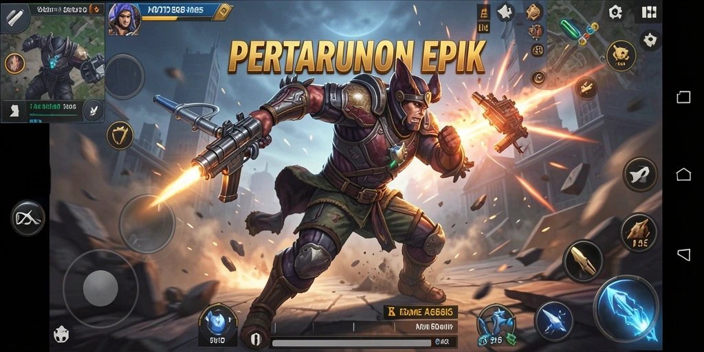 Screenshot menampilkan aksi mendebarkan dalam HOT985.