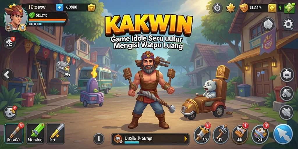 Tampilan gameplay KAKWIN yang menarik dan penuh warna.
