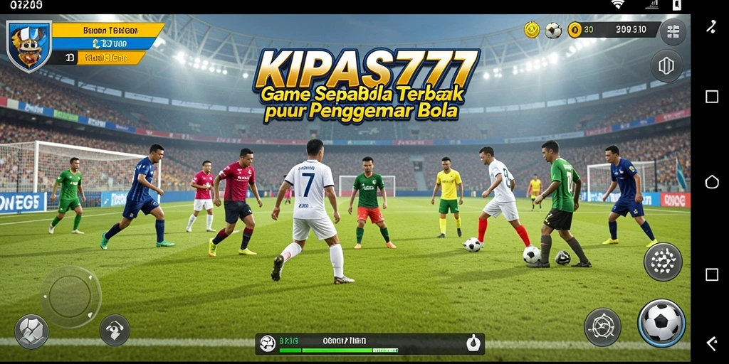 Tampilan gameplay KIPAS777 yang menampilkan aksi sepak bola seru.