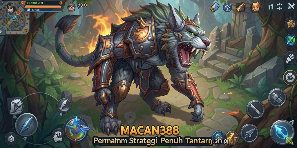Tampilan gameplay menawan dalam pertempuran strategis SLG.