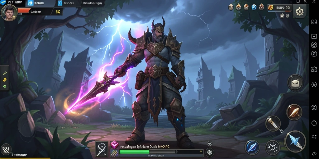 Screenshot gameplay PETIRRP dengan aksi seru dalam dunia MMORPG.