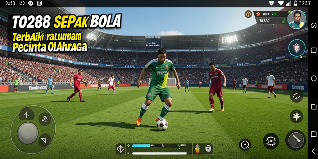 Tampilan permainan TO288 yang memukau saat pertandingan sepak bola.